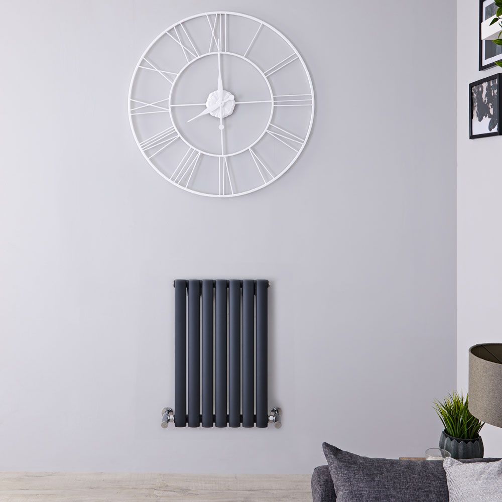 Design Heizkörper Horizontal (Einlaging) 635mm x 413mm | Anthrazit - Revive