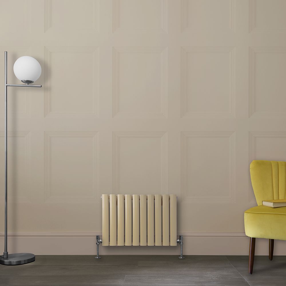 Design Heizkörper, horizontal - Größe wählbar - Braun (Elk Brown) - Revive
