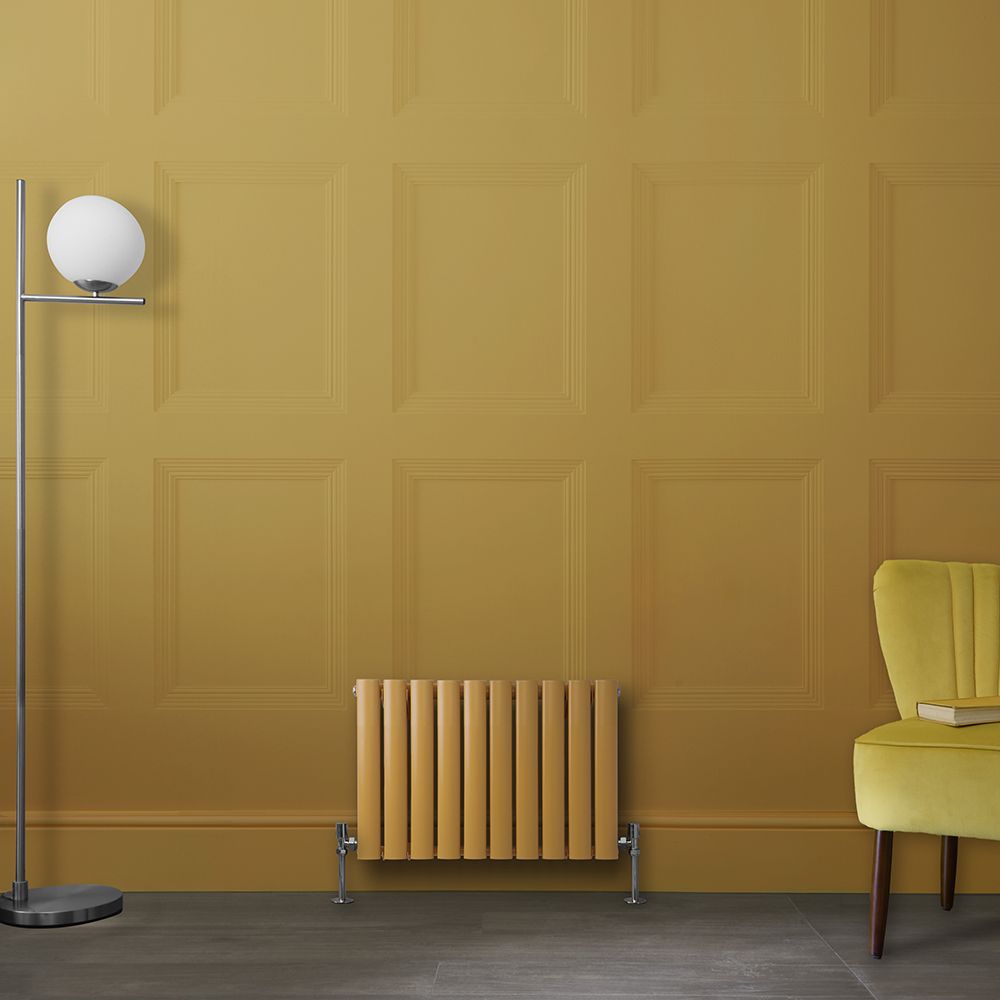 Design Heizkörper, horizontal - Größe wählbar - Gelb (Autumn Yellow) - Revive