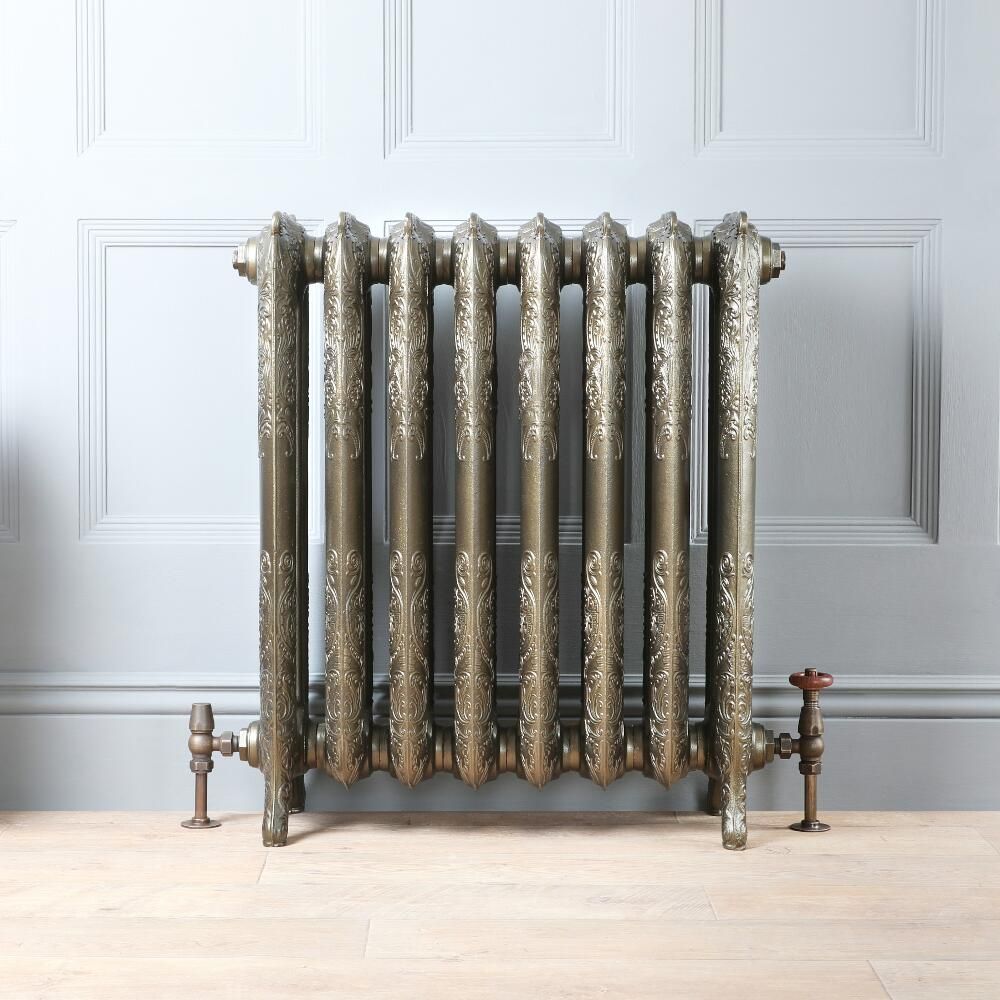 Gusseisenheizkörper Höhe 768mm - Antikes Messing | Größe wählbar - Charlotte