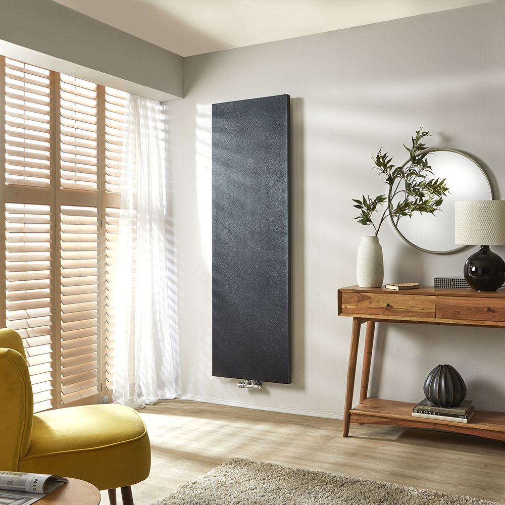Design Heizkörper Vertikal 1800mm, Breite und strukturiertes Finish wählbar - Rubi