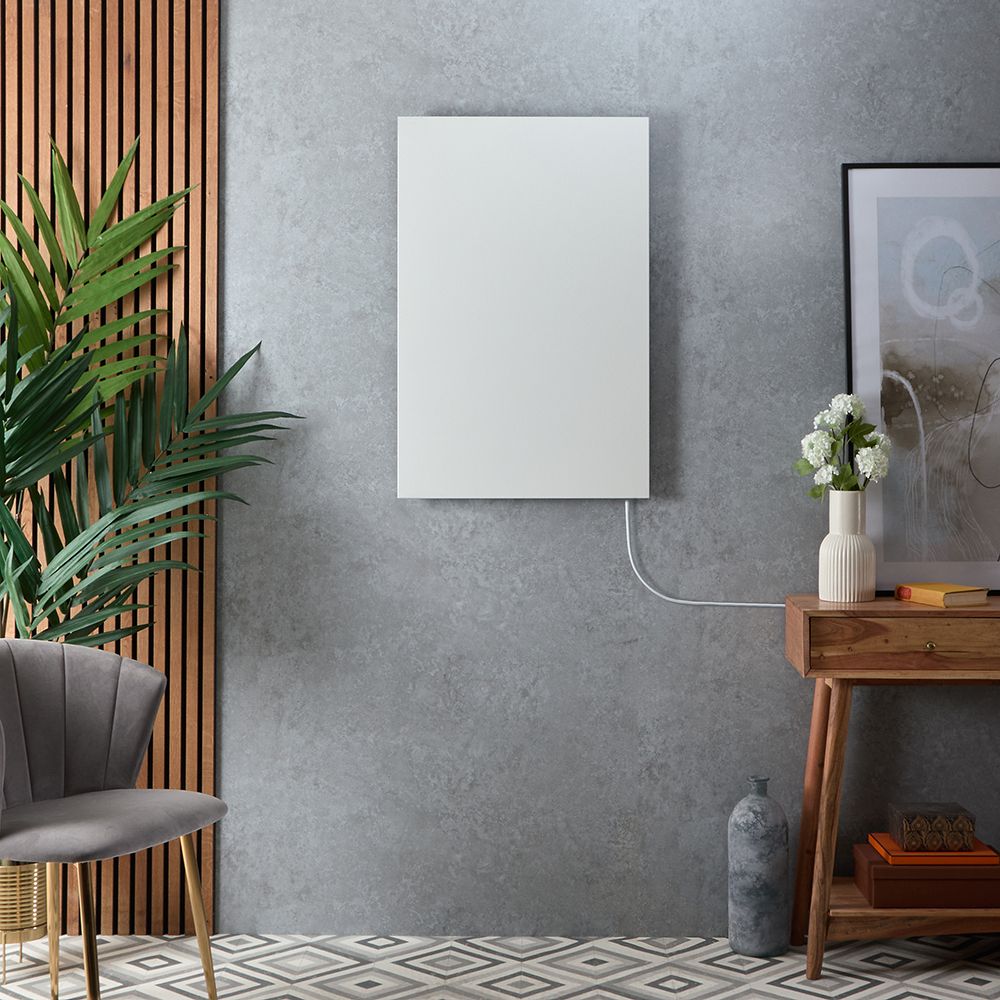 Smart-Infrarotheizung ohne Rahmen & Stecker – Größe wählbar – Weiß - Teplo – ECOSO by Hudson Reed