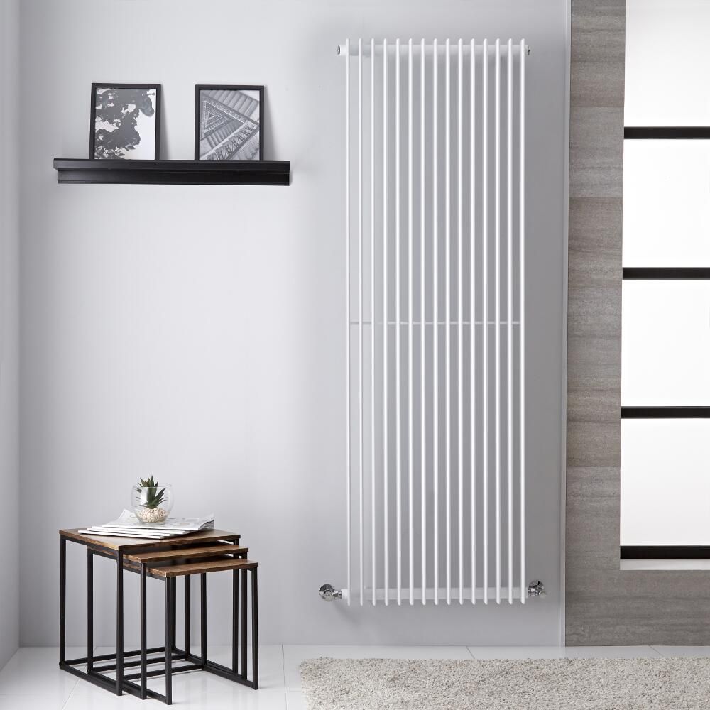 Design Heizkörper Vertikal Weiß 1800mm x 605mm 1947W - Roma