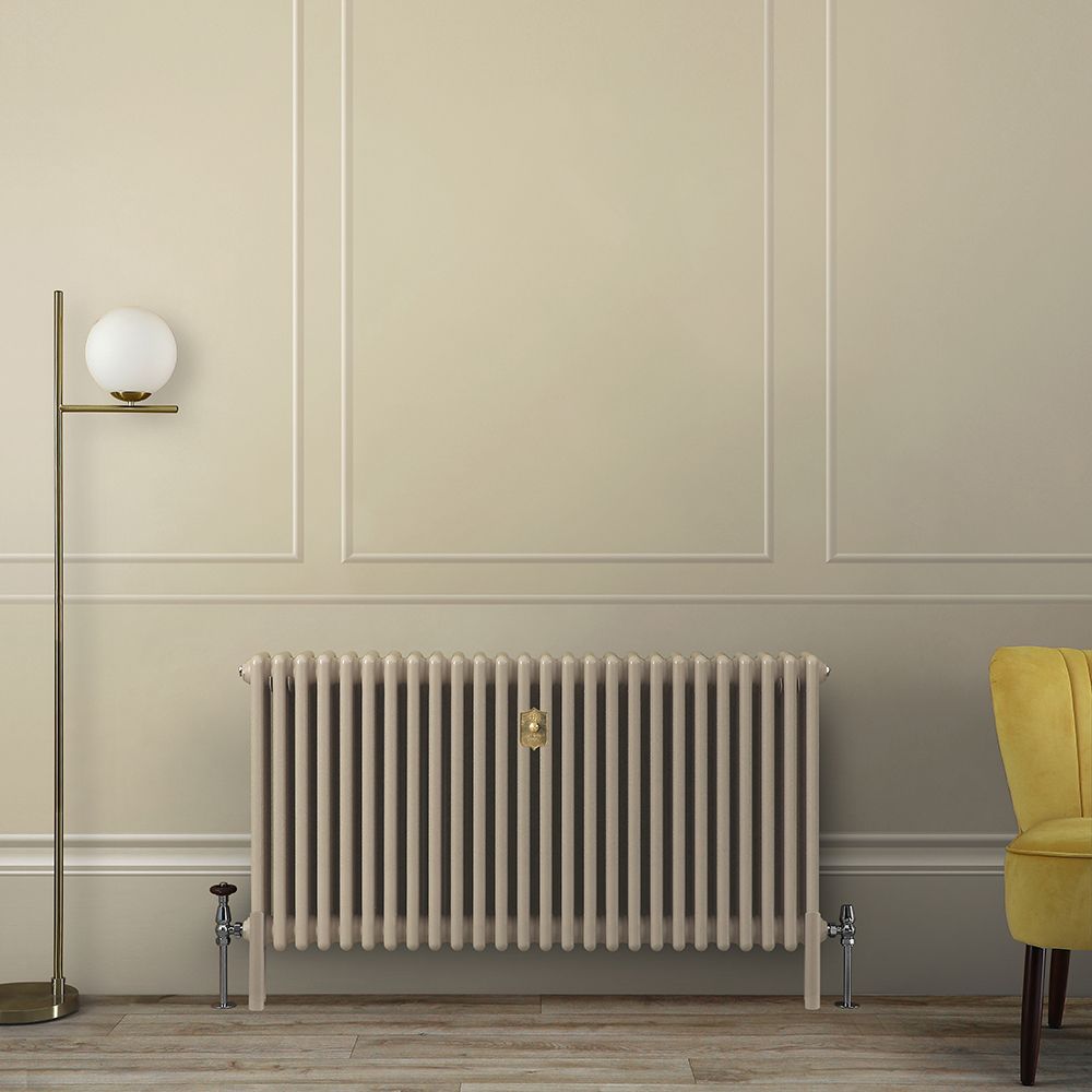 Gliederheizkörper (3-säulig), horizontal - Größe wählbar - Braun (Elk Brown) - Regent