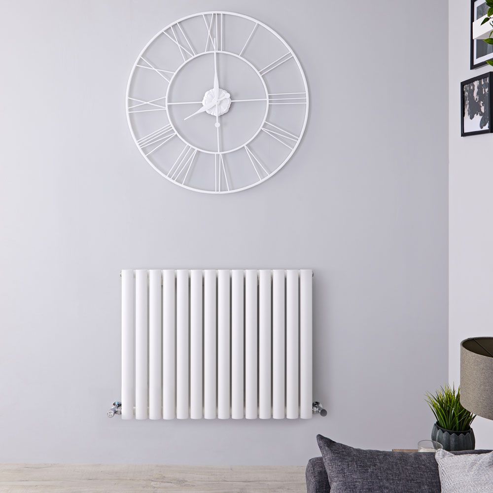 Design Heizkörper Horizontal (Einlaging) 635mm x 826mm | Weiß - Revive