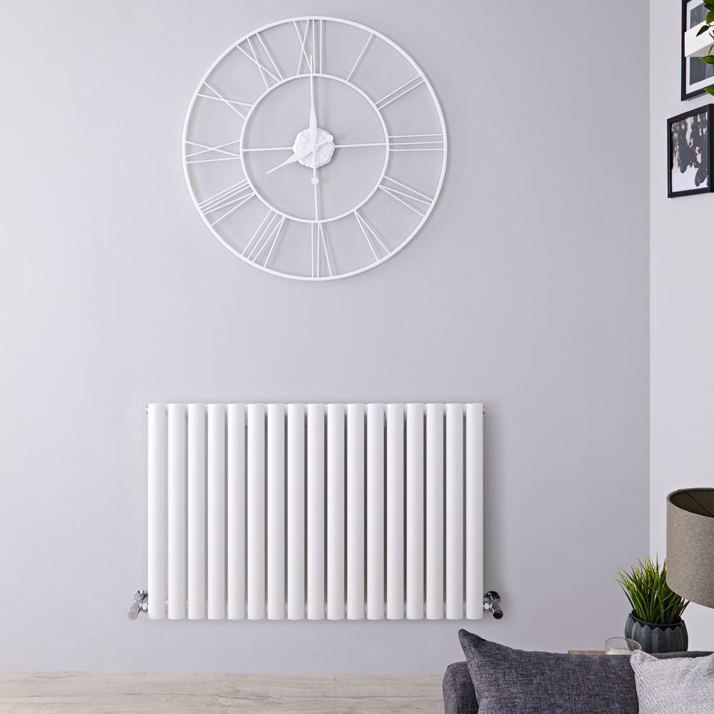 Design Heizkörper Horizontal (Einlaging) 635mm x 1000mm | Weiß - Revive