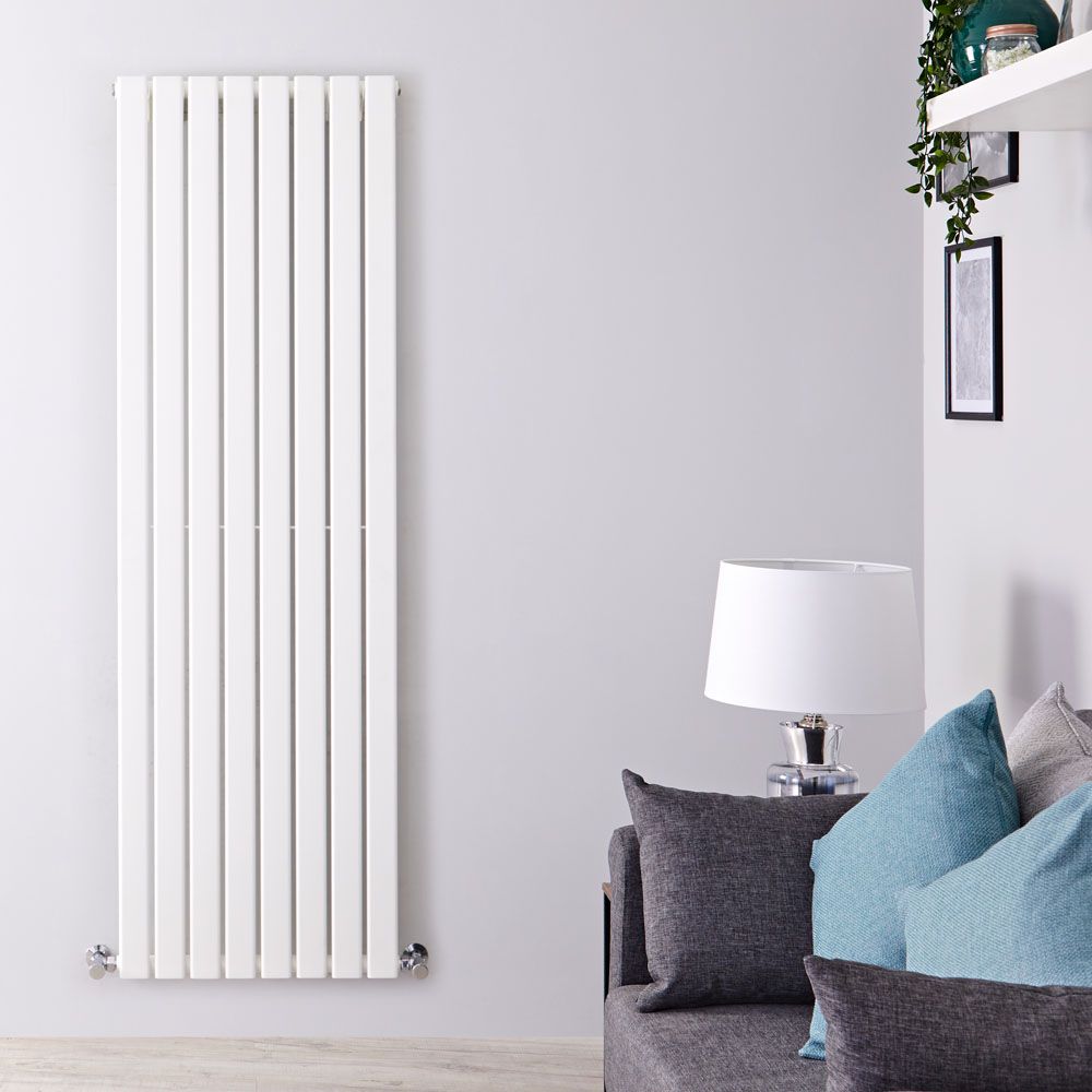 Design Heizkörper Vertikal (Einlagig) 1600mm x 560mm | Weiß - Delta