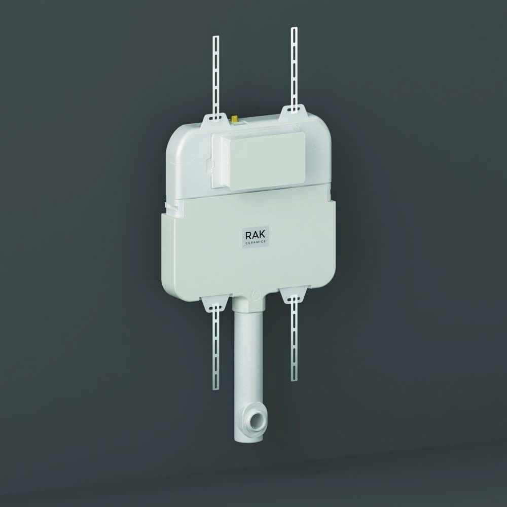 Unterputz-Spülkasten, Slimline 80mm, Betätigungsplatte wählbar - RAK Ecofix x Hudson Reed