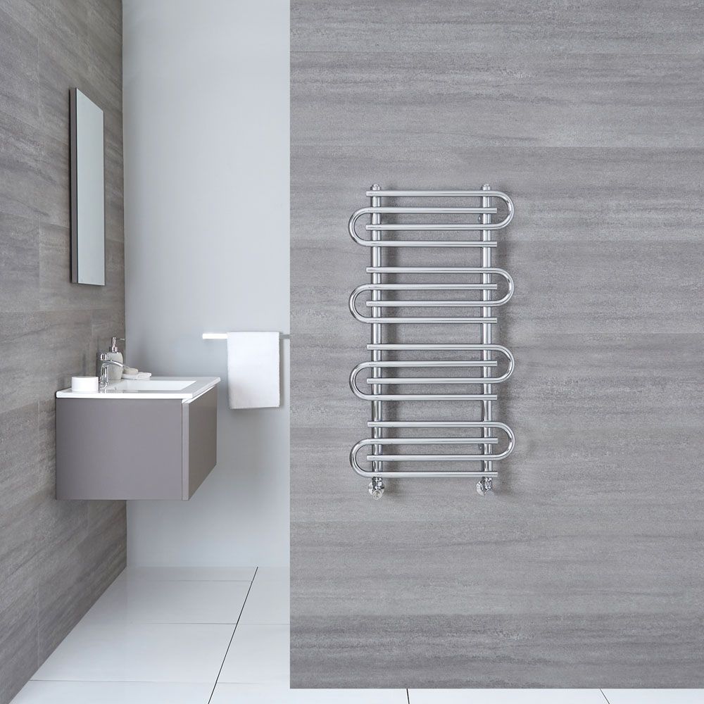 Handtuchheizkörper Chrom 900mm x 510mm 357W - Finesse