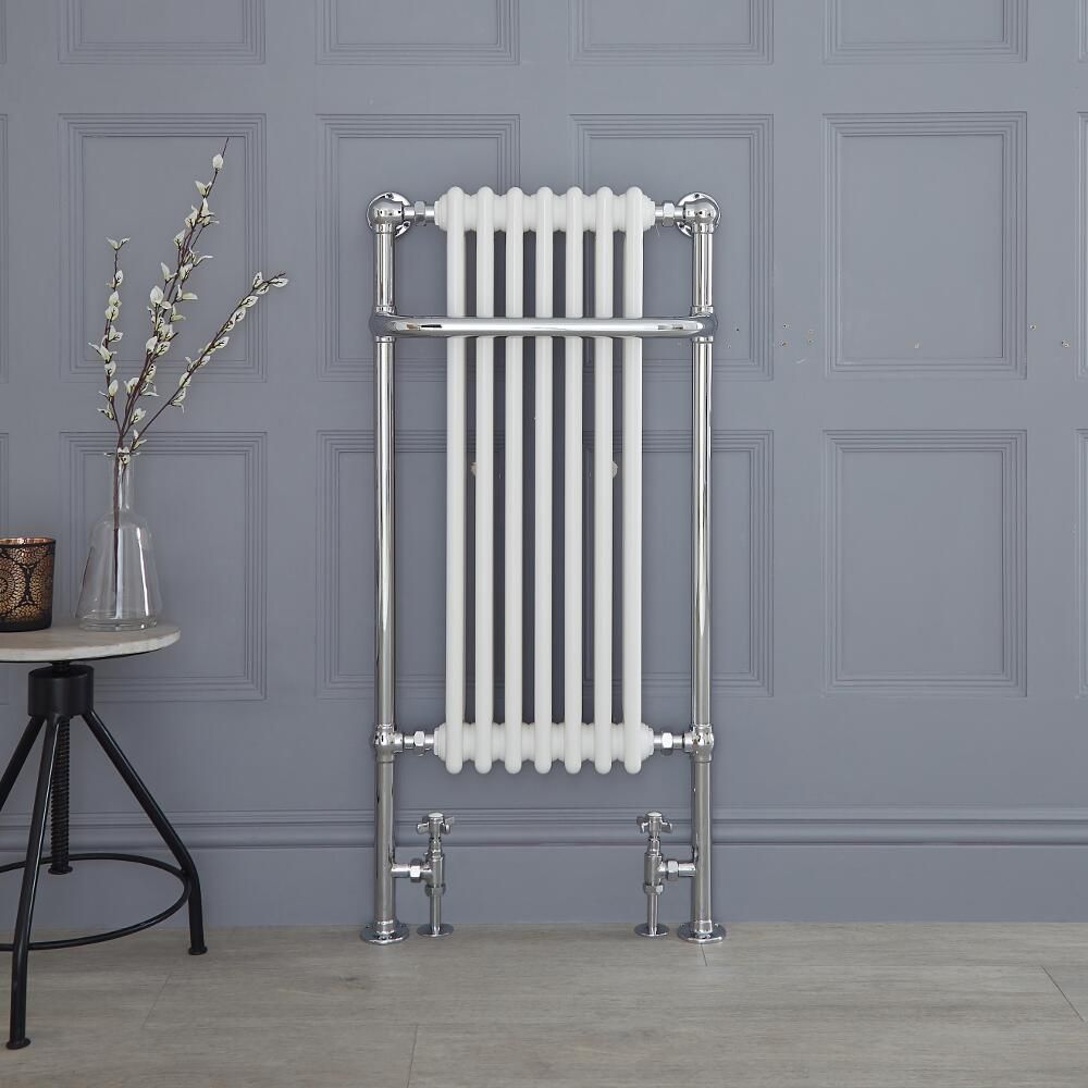 Badheizkörper Chrom/Weiß 1130mm x 553mm 960W – Elizabeth