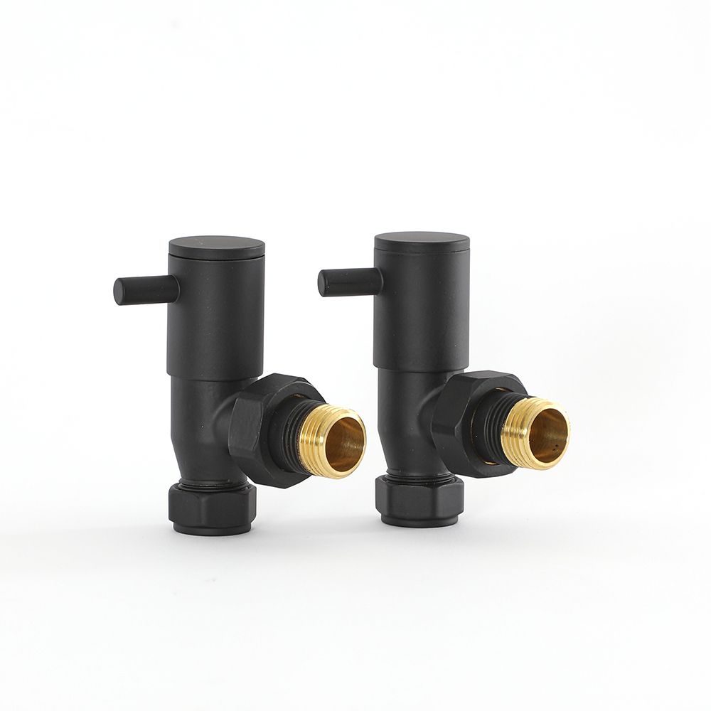 Minimalistisches Winkelventilset (manuell) Schwarz