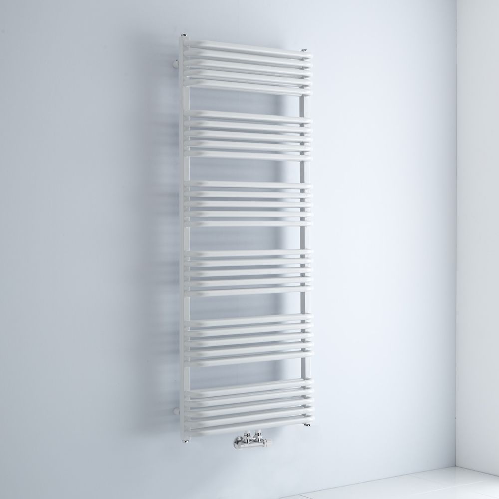 Design Badheizkörper mit Mittelanschluss, Weiß 1533mm x 600mm 1775W – Arch