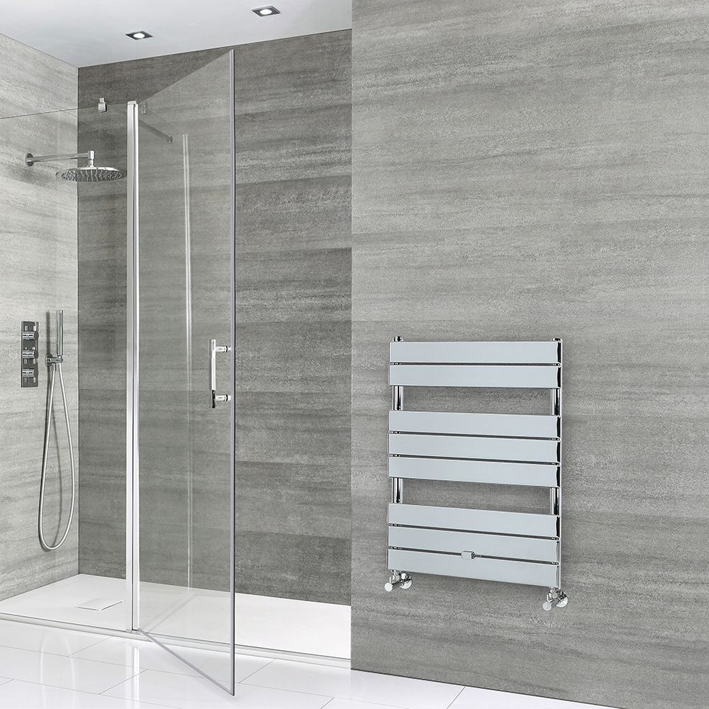 Design Badheizkörper Chrom Flach 840mm x 600mm 309W – Lustro