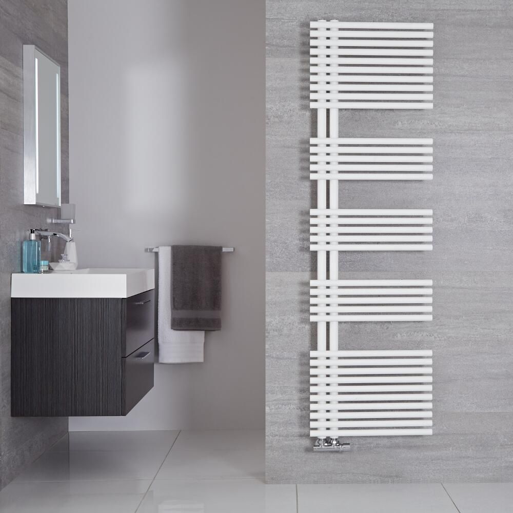 Design Badheizkörper Mineralweiß 1700mm x 500mm 1025W – Iseo