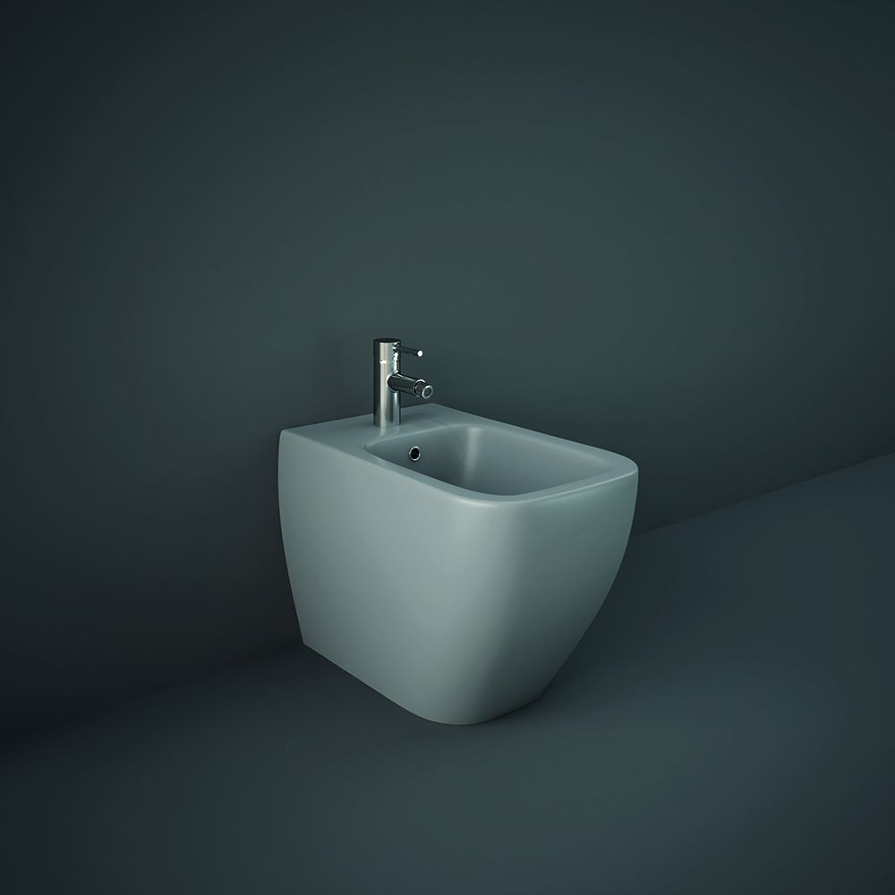 Modernes Stand-Bidet, eckig – Matt Grau – RAK Feeling x Hudson Reed