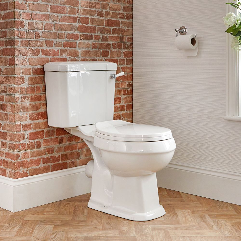 Toilette Traditionell mit Spülkasten aus Keramik - Richmond