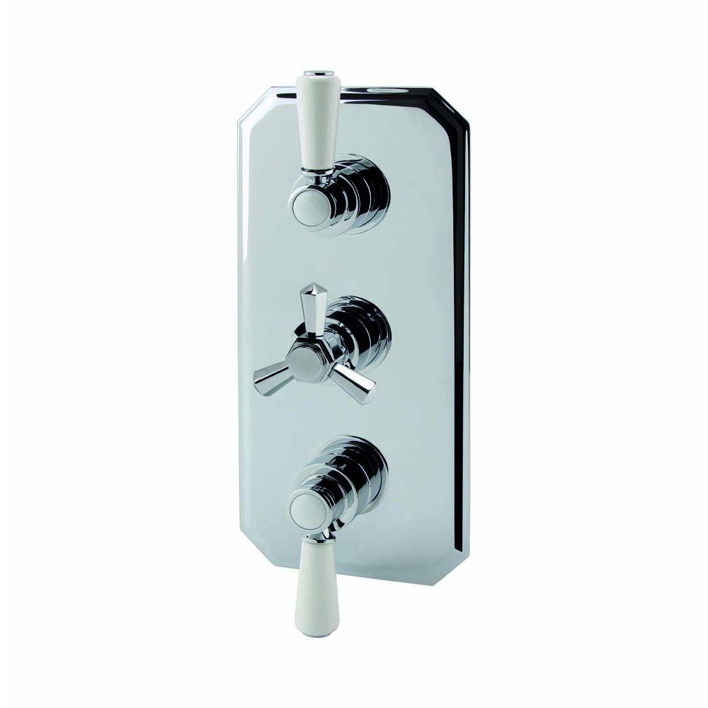 Traditionelles Unterputz-Thermostat, für 3 Verbraucher – Chrom - RAK Washington x Hudson Reed
