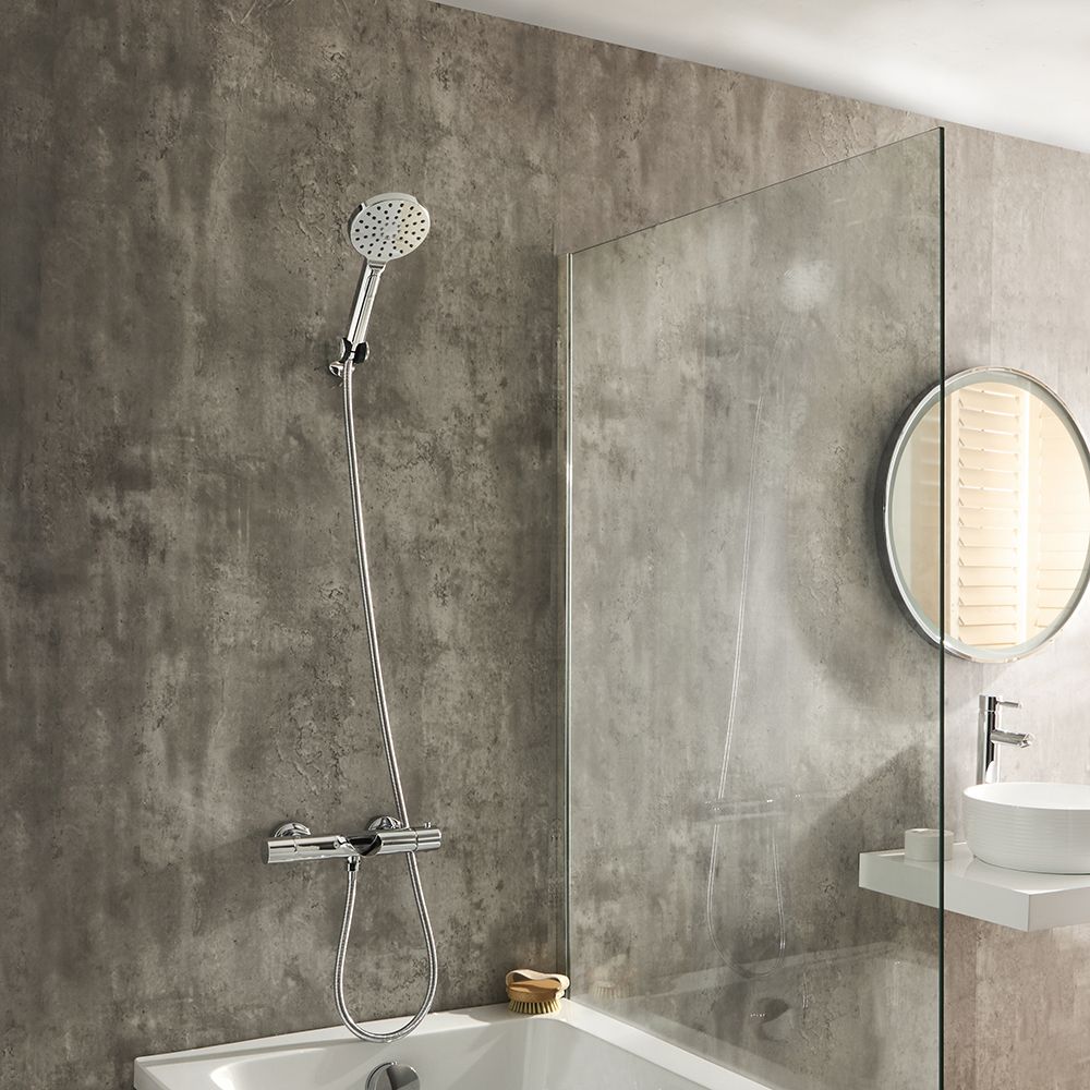 Thermostat-Wannenarmatur mit Handbrause – Farbe wählbar - Arlo