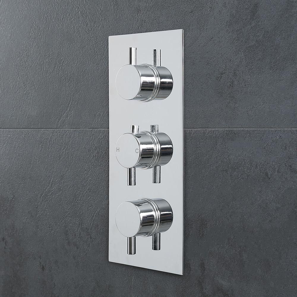 Unterputz Duscharmatur Thermostatisch 3 Verbraucher Chrom - Como