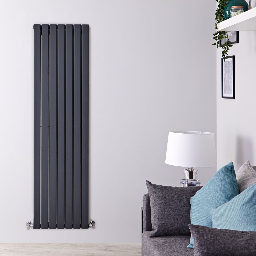 Design Heizkörper Vertikal (Doppellagig) 1780mm x 490mm | Anthrazit - Delta