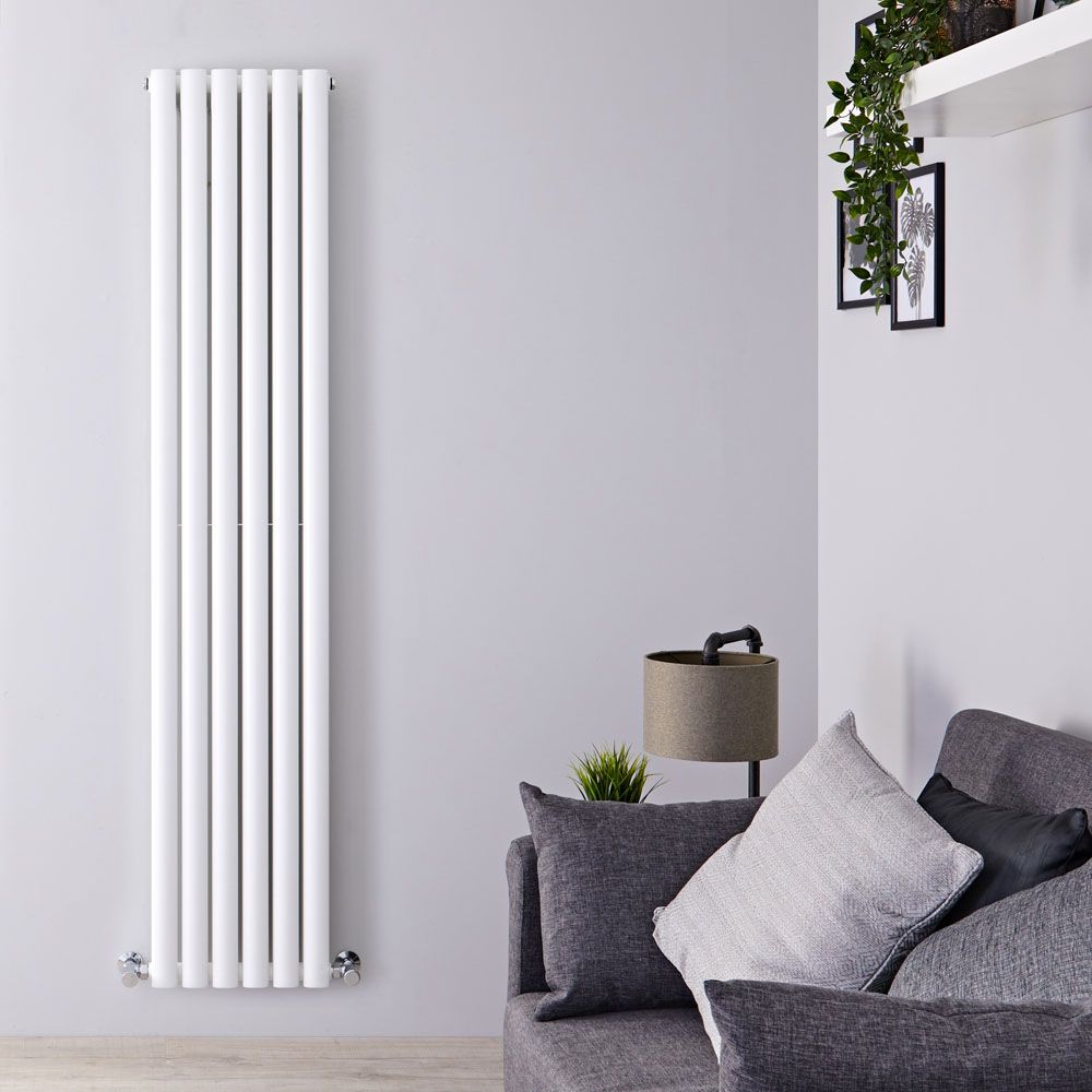 Design Heizkörper Vertikal (Doppellagig) 1780mm x 236mm | Weiß - Revive