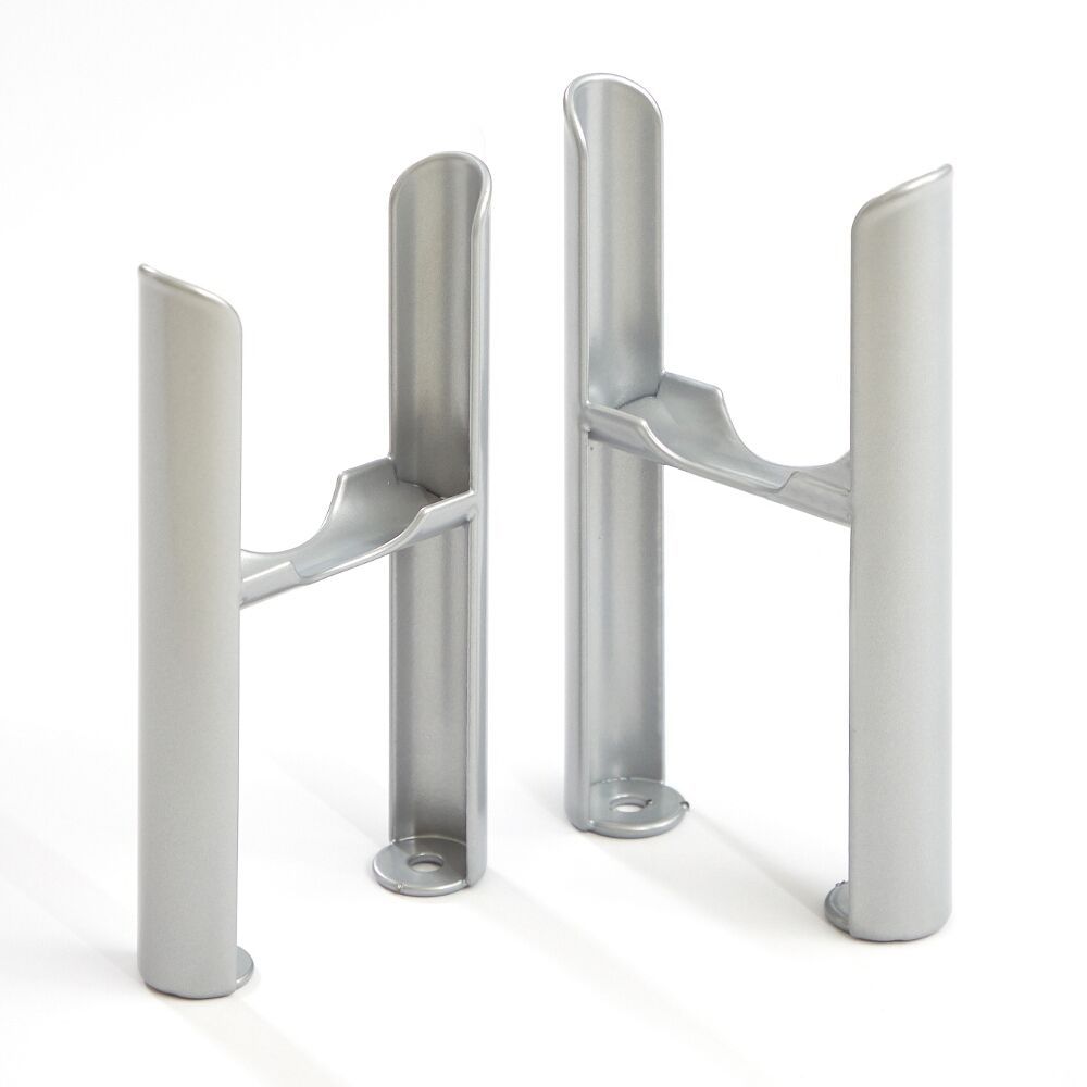 Füße für Regent 3-Säulen Heizkörper - Metallisches Silber