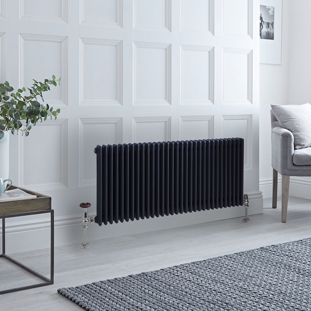 Traditioneller Gliederheizkörper (3-Säulen) Horizontal | 600mm x 1415mm  - Anthrazit - Regent