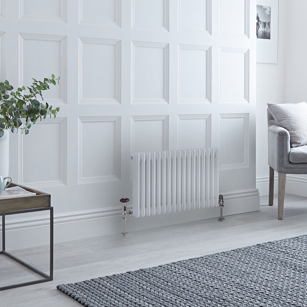 Traditioneller Gliederheizkörper (3-Säulen) Horizontal | 500mm x 785mm  - Weiß - Regent
