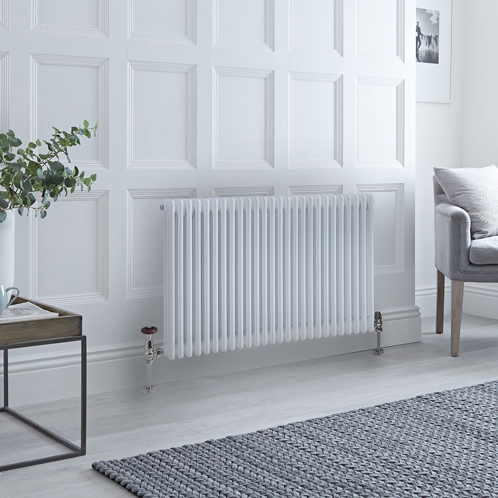Traditioneller Gliederheizkörper (3-Säulen) Horizontal | 750mm x 1190mm  - Weiß - Regent