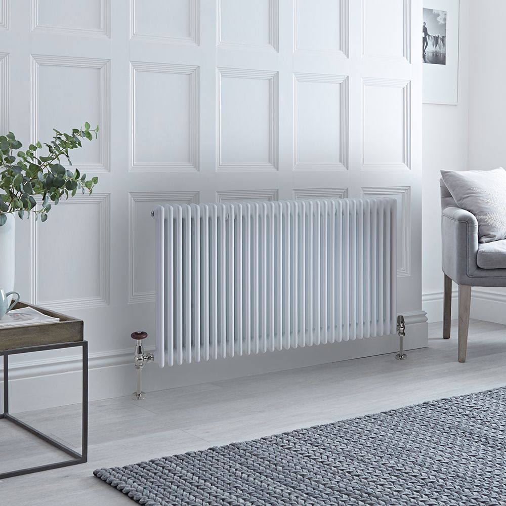 Traditioneller Gliederheizkörper (3-Säulen) Horizontal | 750mm x 1415mm  - Weiß - Regent