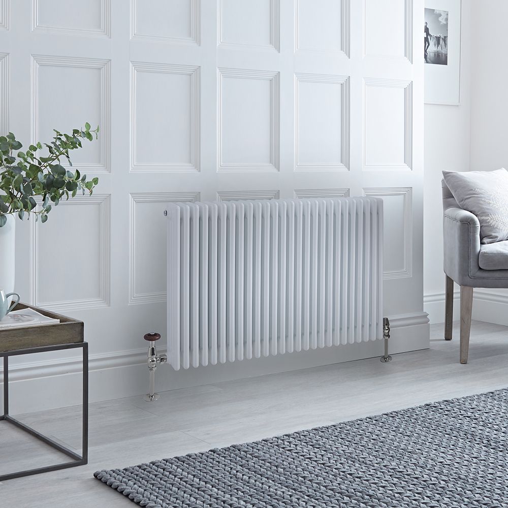 Traditioneller Gliederheizkörper (4-Säulen) Horizontal | 750mm x 1190mm  - Weiß - Regent