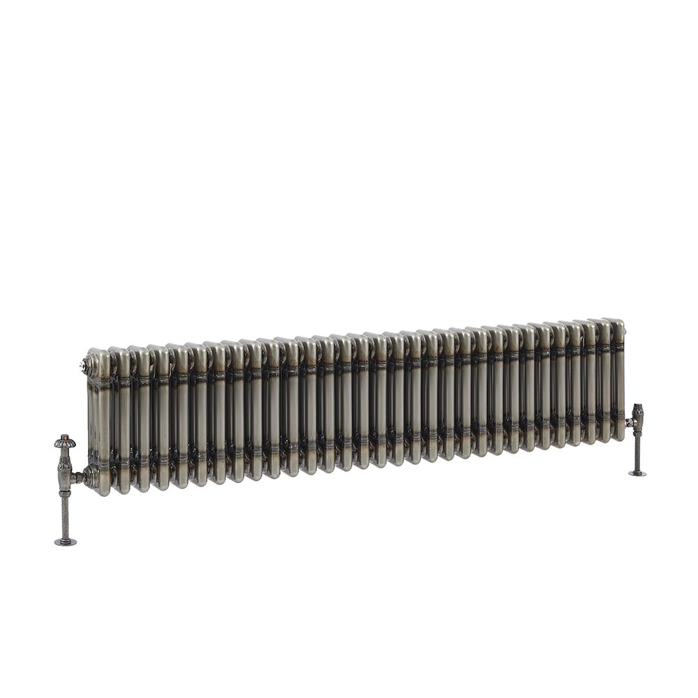 Hudson Reed Regent Heizkörper 300x1010 Mm – 2 Säulen, Weiß, 700W, Nostalgisches Design, Für Zentralheizung