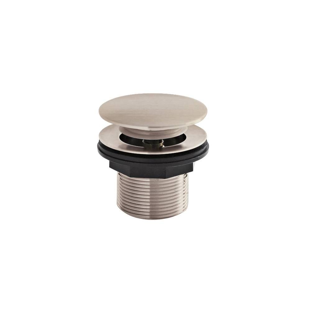Ablauf mit Push-Up-Stöpsel ohne Überlauf 60mm - gebürstetes Nickel