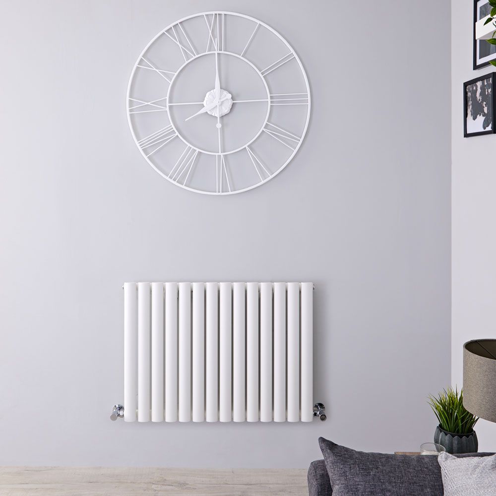 Design Heizkörper Horizontal (Einlaging) 600mm x 826mm | Weiß - Revive