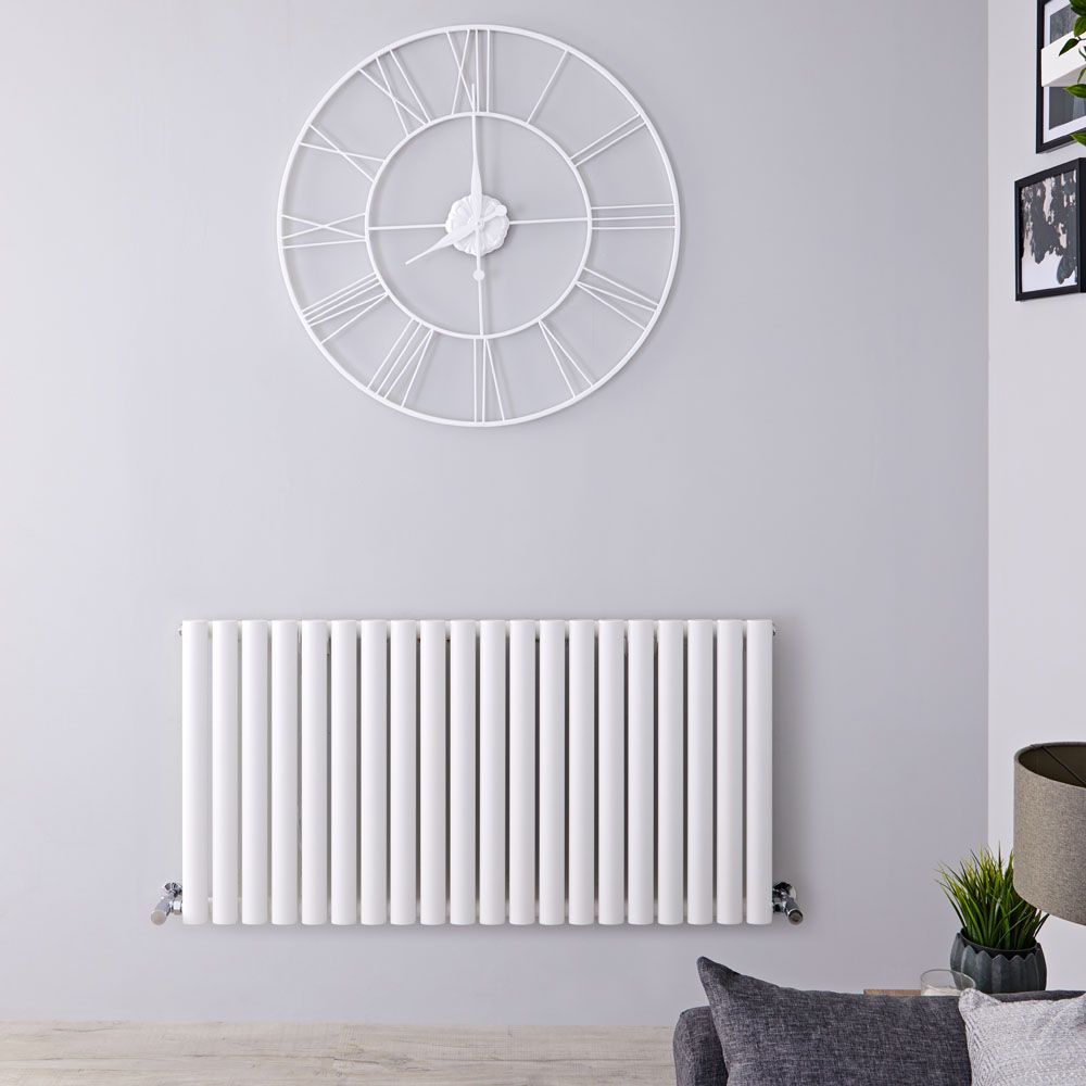 Design Heizkörper Horizontal (Einlaging) 600mm x 1180mm | Weiß - Revive