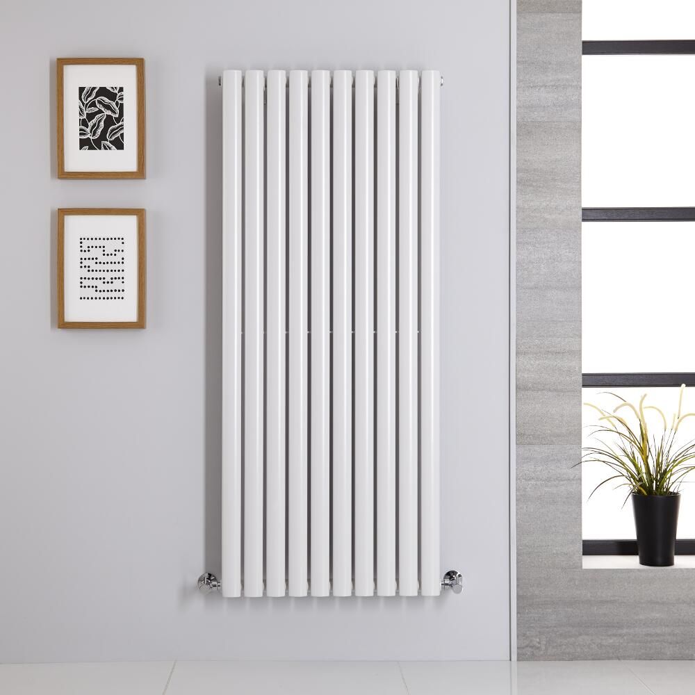 Design Heizkörper Vertikal (Einlagig) 1400mm x 590mm | Weiß - Revive