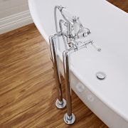 Zwei Standrohre für Wannenarmaturen zur freistehenden Installation - Elizabeth