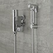 Hygienedusche mit Thermostat, Wandmontage – Chrom – Como