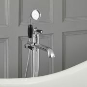 Elizabeth Traditionelle Freistehende Einloch Badewannenarmatur mit Brause - Wählbares Finish