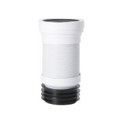 WC-Anschlussrohr, flexibel, gerade - 85mm-107mm - Cranplas