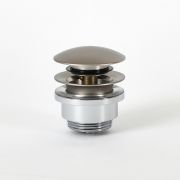 Ablauf mit Push-Up-Stöpsel, für Waschbecken, universal – Gebürstetes Nickel