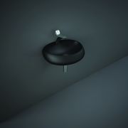 Hängewaschbecken, oval, 550mm x 425mm, 1 Hahnloch – Matt-Schwarz – RAK Cloud x Hudson Reed