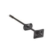 Gerade Wandhalterung für Gusseisenheizkörper - Schwarz