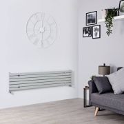 Design Heizkörper (einlagig) Horizontal | 354mm x 1600mm - Silber - Sloane