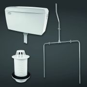 Urinal Aufputz-Spülkasten (2 Urinale) 9L – Automatische Spülung - RAK x Hudson Reed