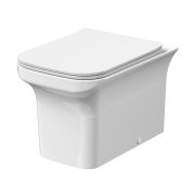 Eckiges Stand-WC – Spülrandlos inkl. Sitz mit Absenkautomatik