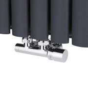 Mittelanschlussgarnitur 3/4" Eurokonus, Eck, Chrom-Handgriff, Adapter wählbar