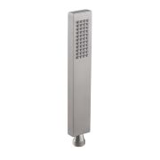 Handbrause, eckig, Messing - gebürstetes Nickel - Harting