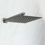 300mm x 300mm Duschkopf, Wandmontage - Metallgrau - Orno