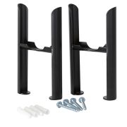 Füße zur Bodenmontage für Gliederheizkörper (dreilagig) – Schwarz – Regent